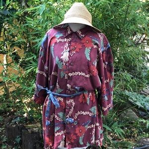 Tommy Bahama Vintage Hawaiian shirt- Surfing Santa